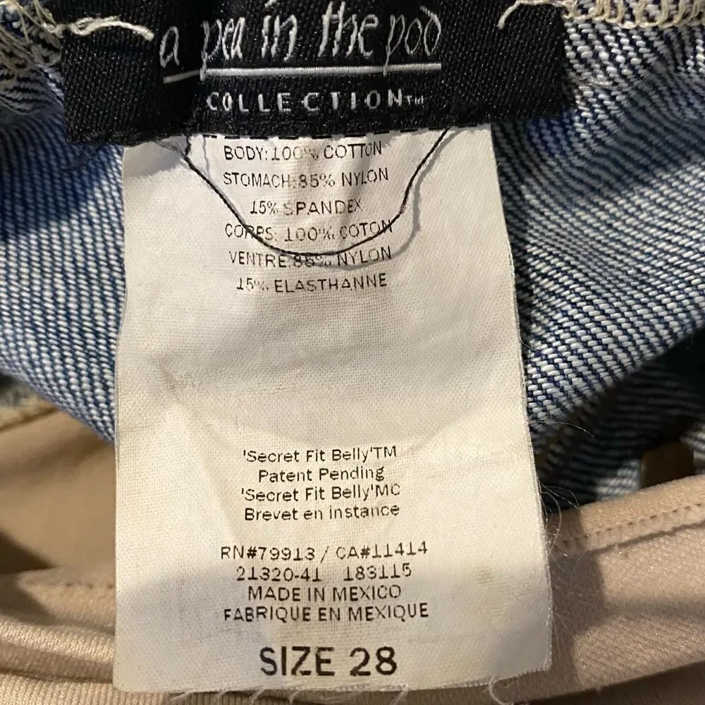 Joe’s Jeans/A Pea in the Pod Maternity Distressed Raw Hem Mini Skirt Size 28